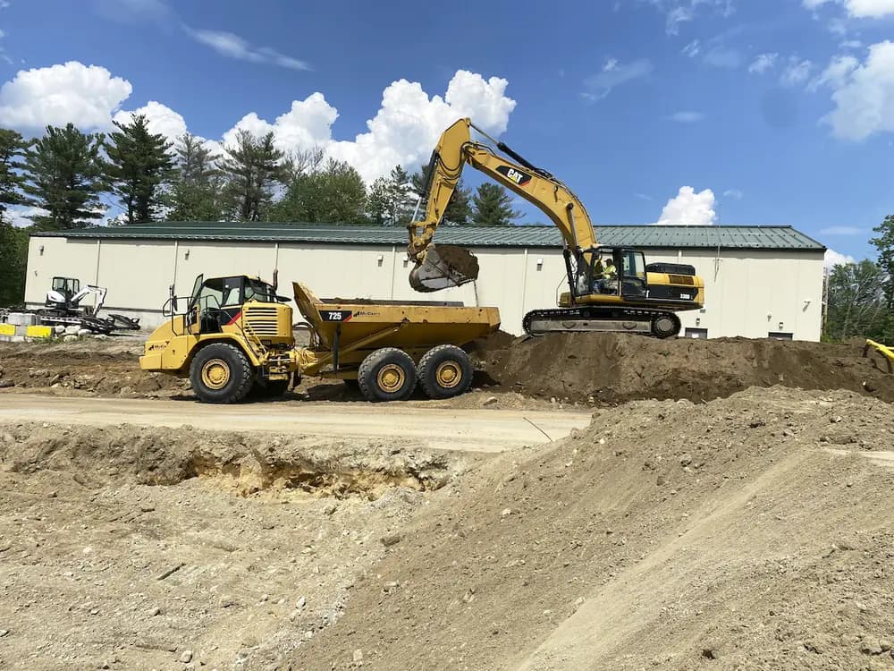 Commercial site development and excavation project in Wilmington Massachusetts by McCarty Companies