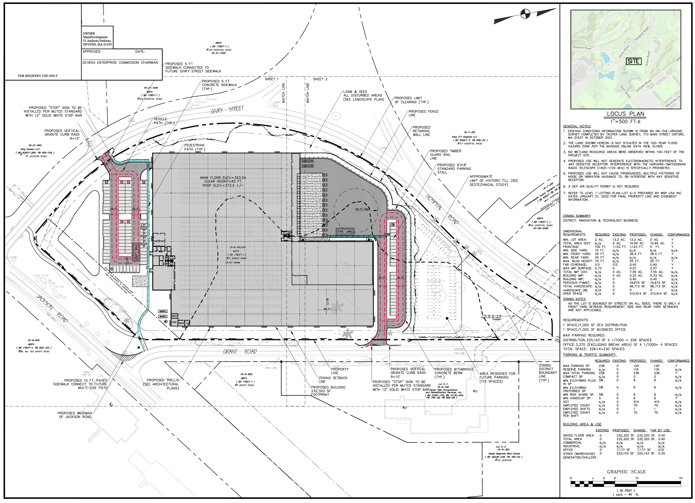 Civil engineering utility design layout showing water, sewer, and stormwater infrastructure planning